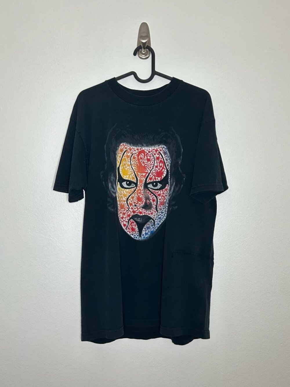 Vintage 1998 WCW Sting Face Paint Graphic T-Shirt Size L